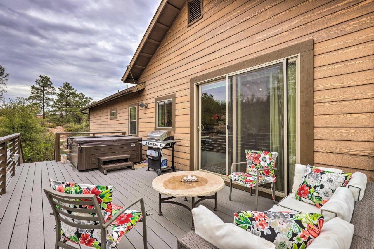Elkwood Lodge Star Valley Cabin With Hot Tub Payson Luaran gambar