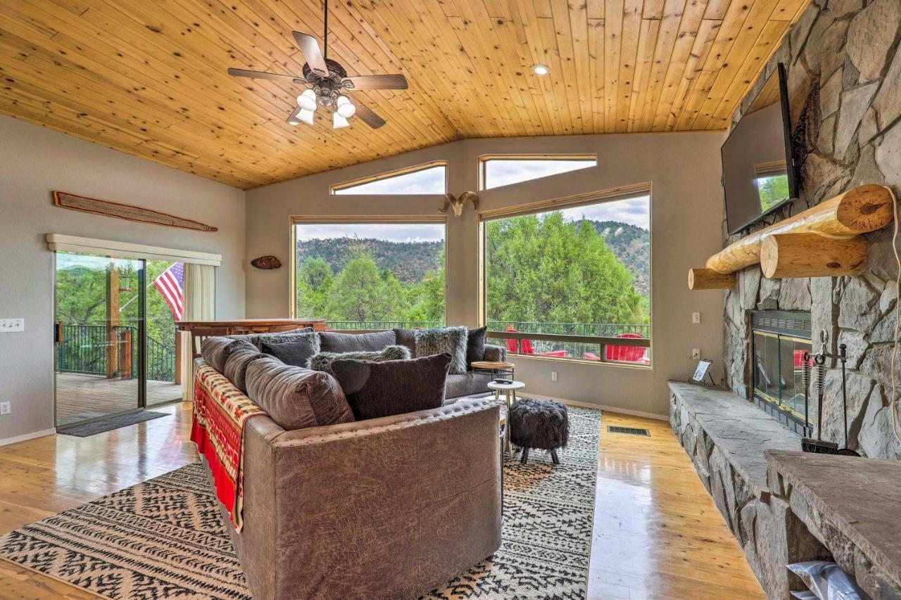 Elkwood Lodge Star Valley Cabin With Hot Tub Payson Luaran gambar